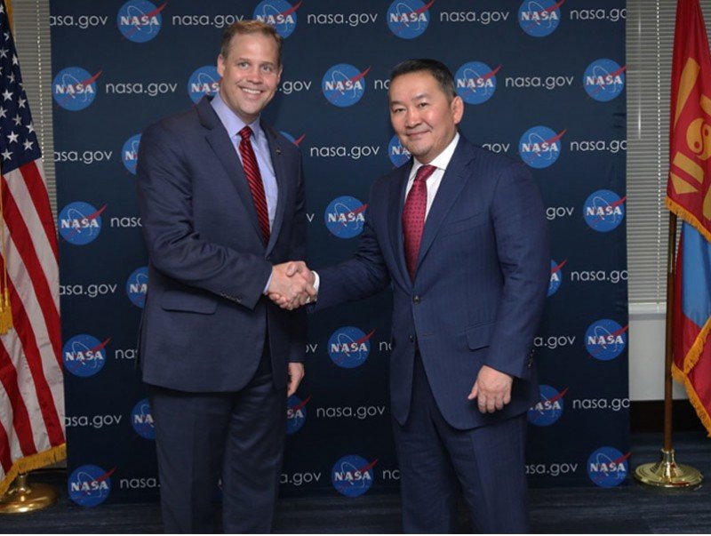 “НАСА”-гийн дарга Ж.Брайданстан Монгол Улсын Ерөнхийлөгчид бараалхав