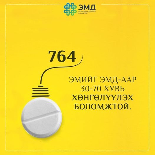 ЭМДЕГ: Хөнгөлөлттэй эмийн шинэчилсэн жагсаалтад  749 төрлийн эмийг 30-70 хувиар ХӨНГӨЛНӨ