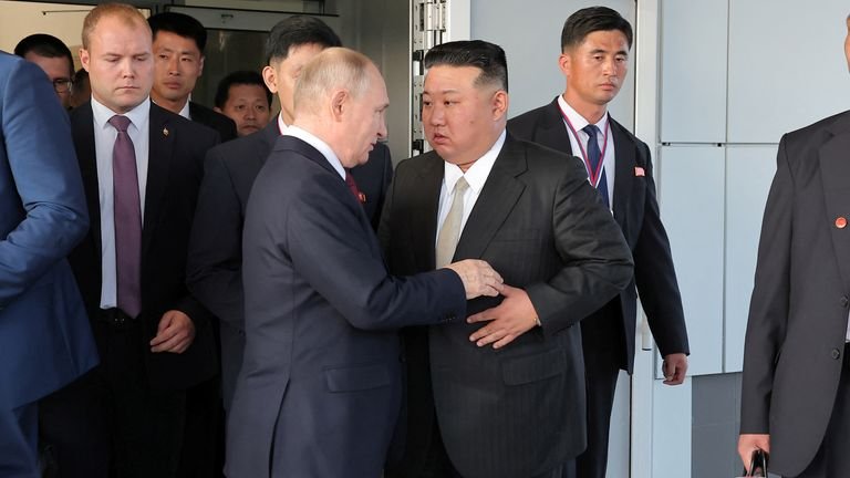 Владимир Путин, Ким Жон Ун нар бие биедээ БУУ БЭЛЭГЛЭЖЭЭ