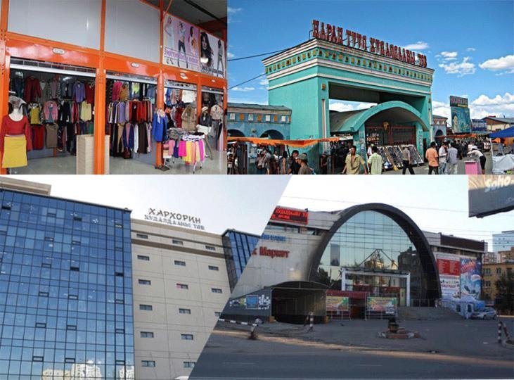 Нарантуул, Дүнжингарав худалдааны төвүүд 25-наас ажиллана