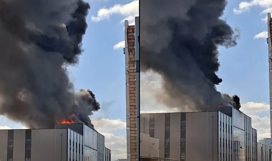 “АПУ” ХК-ийн сүүний үйлдвэрийн дээврээс гал гарчээ